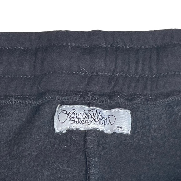 Lauren Moshi ᨎ Rad Checker Heart Smiley Lips Patch Elements Sweatpants ᨎ Black M - Picture 10 of 17